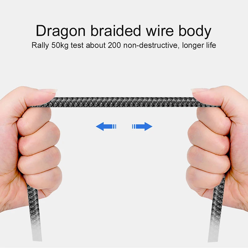 Fast Charging Micro USB Cable – Nylon Braided 2A