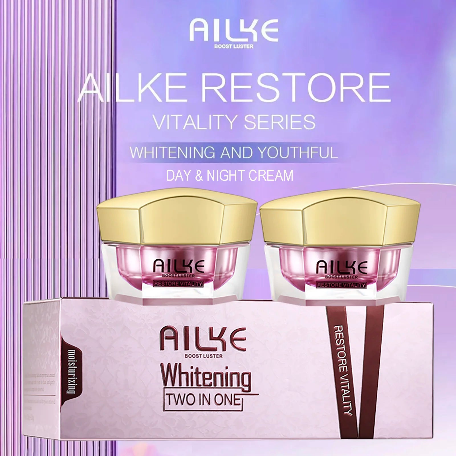 AILKE Whitening Face Cream – Hyaluronic Acid Moisturizer