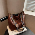 Women's Vintage PU Leather Shoulder Bag – Large Capacity Hobo Tote