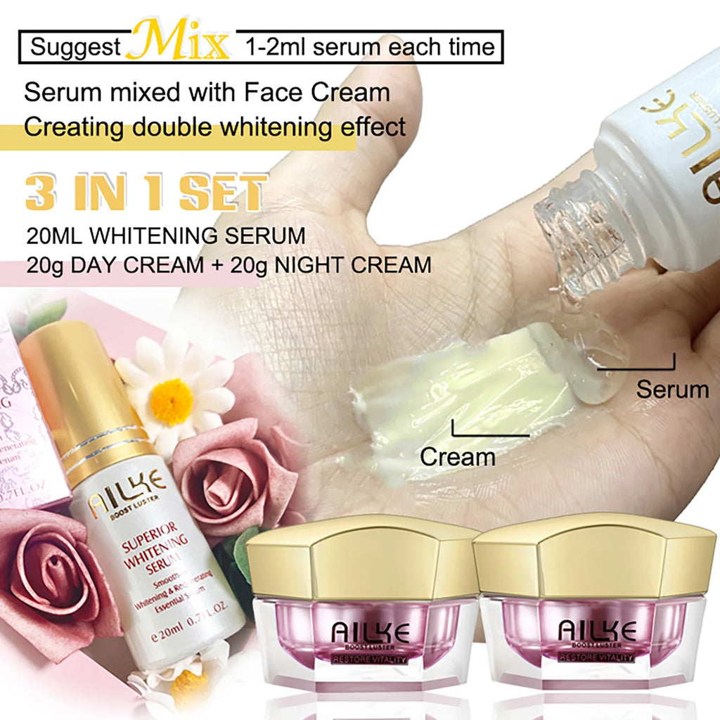 AILKE Whitening Face Cream – Hyaluronic Acid Moisturizer