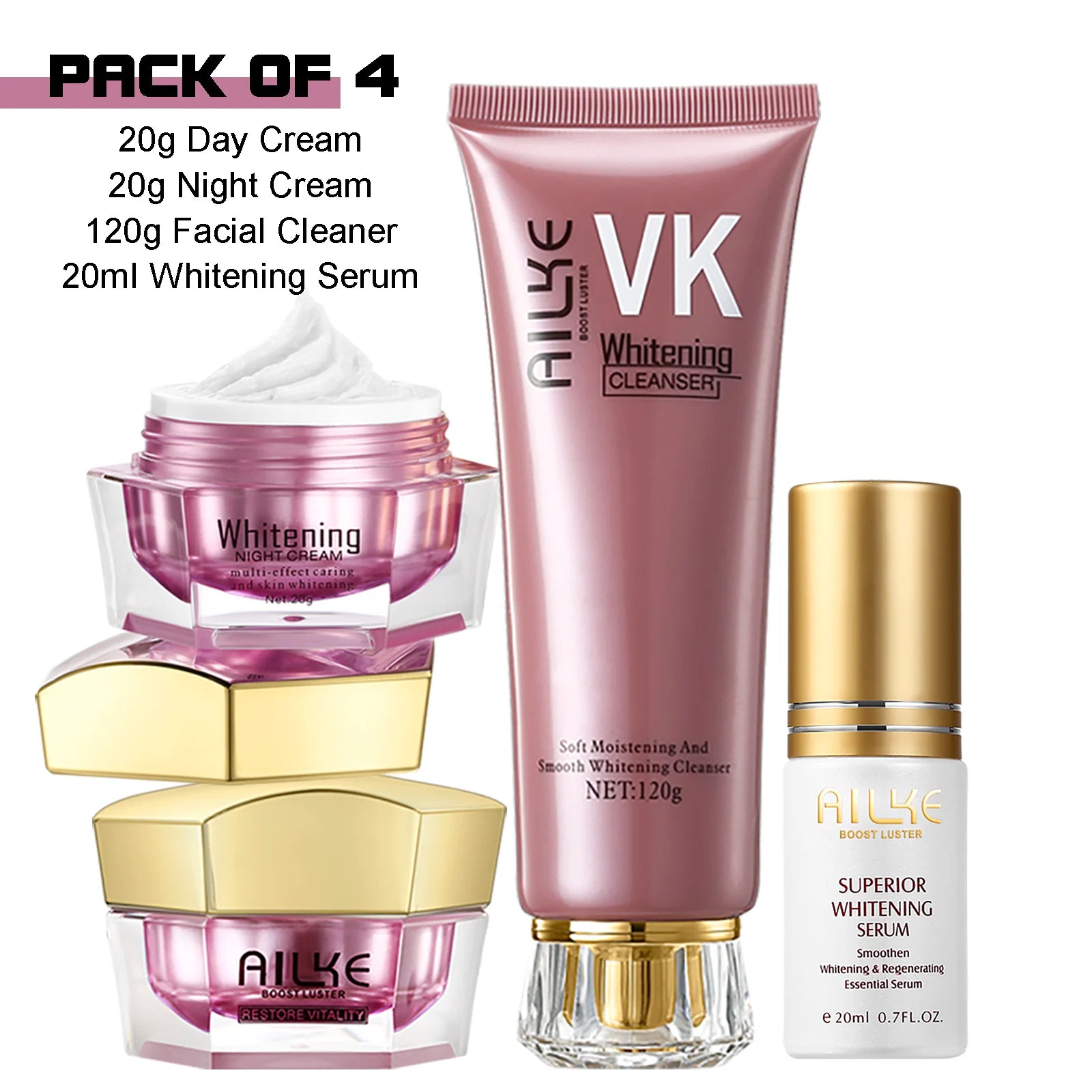 AILKE Whitening Face Cream – Hyaluronic Acid Moisturizer