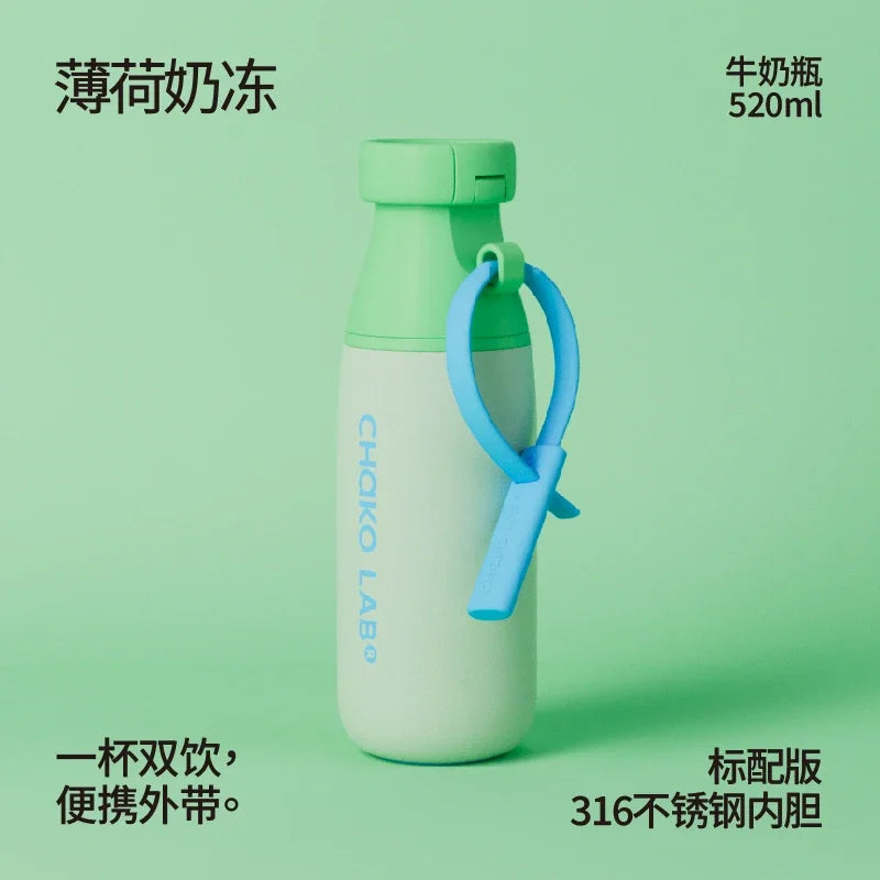 Large Capacity Thermos Bottle – Portable Straw Cup