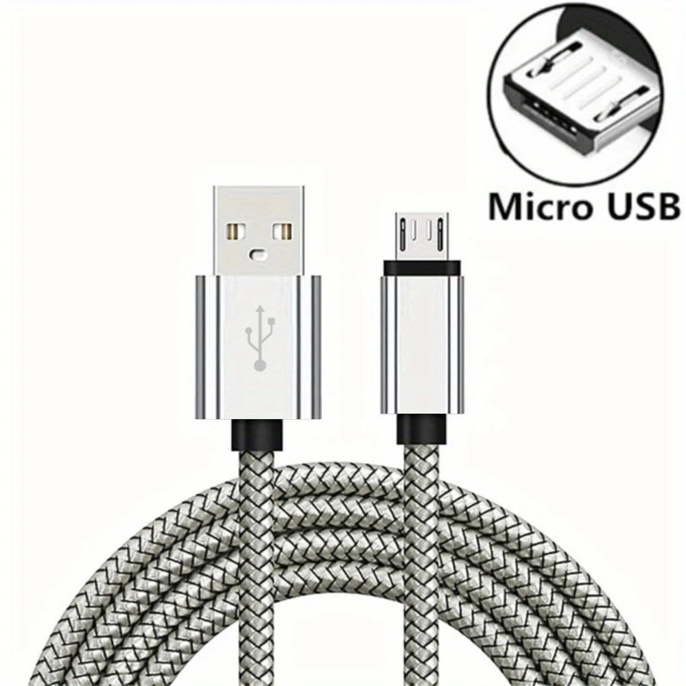 Fast Charging Micro USB Cable – Nylon Braided 2A