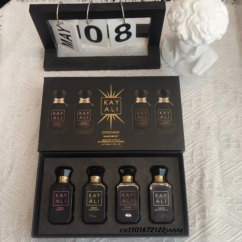 Luxury Perfume Gift Set – 4 Scents × 10ml (Floral, Musk, Vanilla & Fruity) - Astrashop