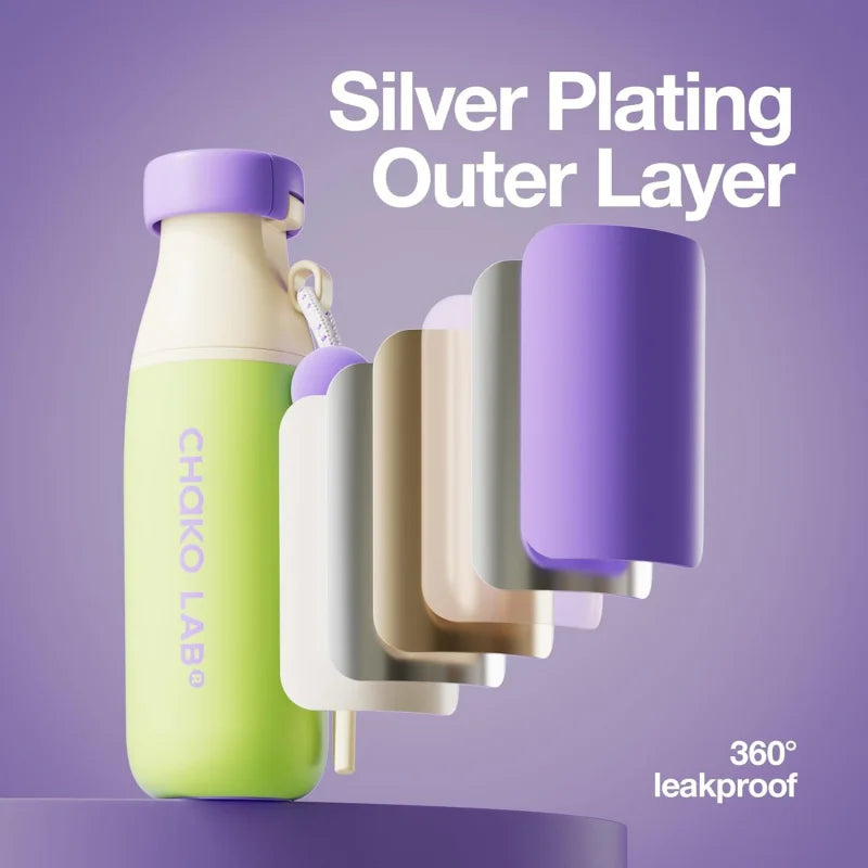 Large Capacity Thermos Bottle – Portable Straw Cup