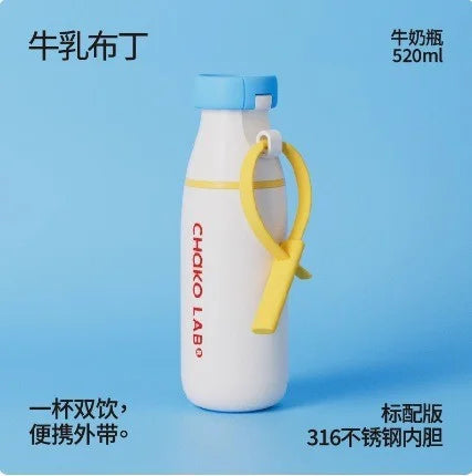 Large Capacity Thermos Bottle – Portable Straw Cup