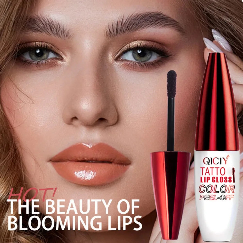Peel-Off Matte Lip Gloss Set – 4 Waterproof Shades