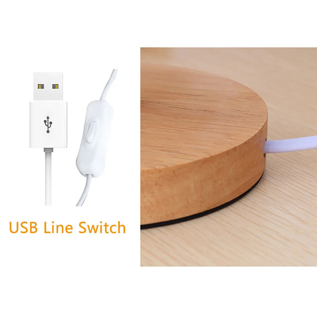 Lampe de chevet USB Veilleuses Lampe de table pour chambre Lampe de bureau en bois Veilleuse de chevet avec abat-jour cylindrique Décoration d'intérieur