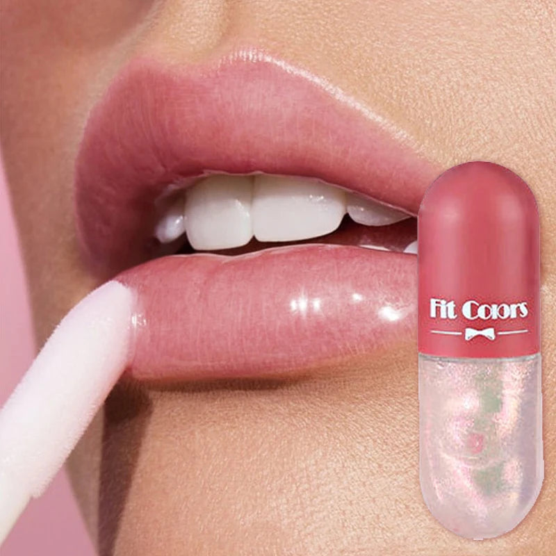 Mini Capsule Lip Oil – Color-Changing Plumping Gloss