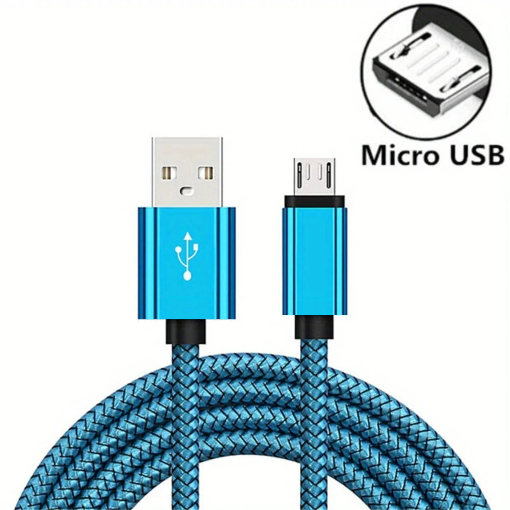 Fast Charging Micro USB Cable – Nylon Braided 2A
