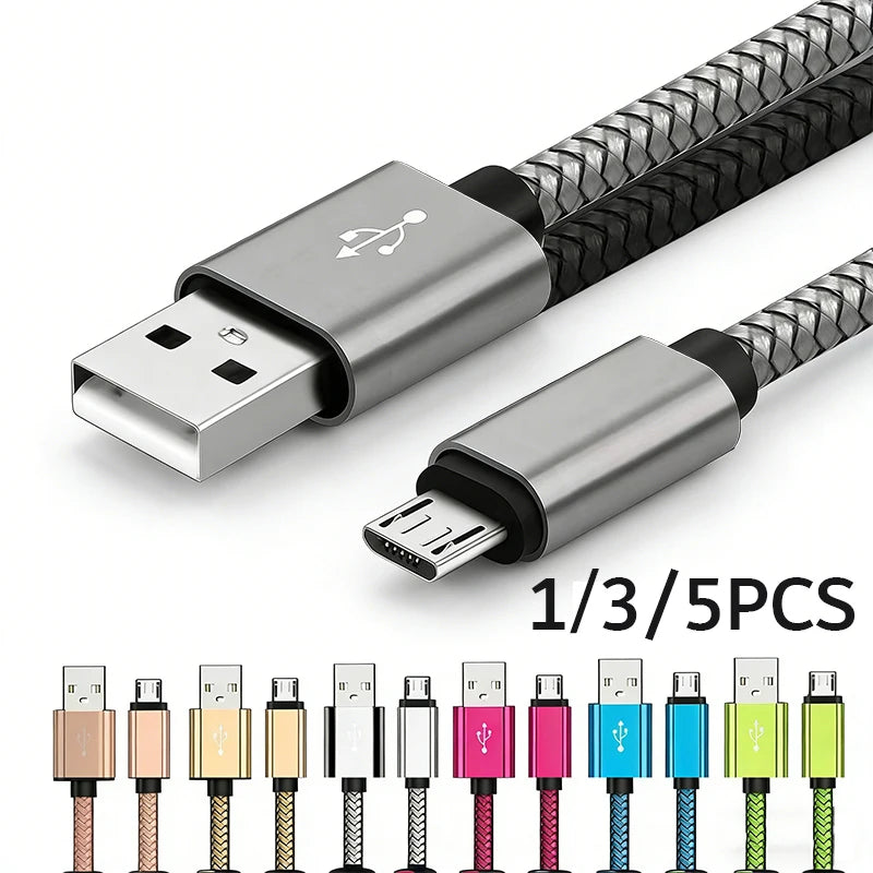 Fast Charging Micro USB Cable – Nylon Braided 2A