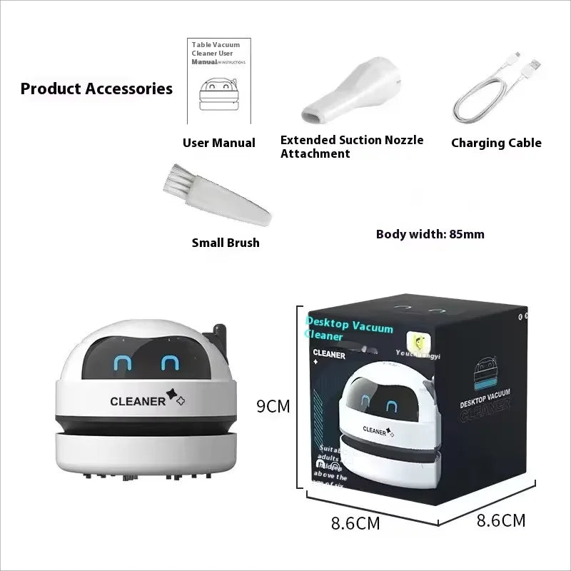 Mini Desk Vacuum Cleaner – USB Rechargeable - Astrashop