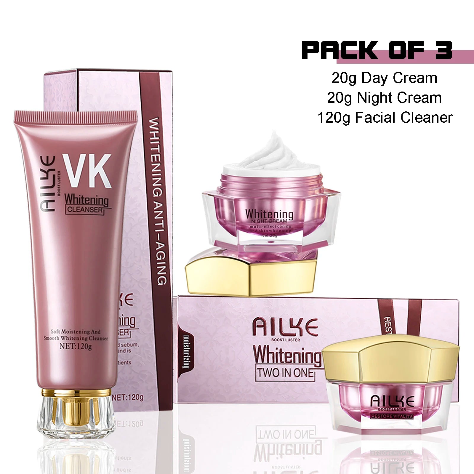AILKE Whitening Face Cream – Hyaluronic Acid Moisturizer