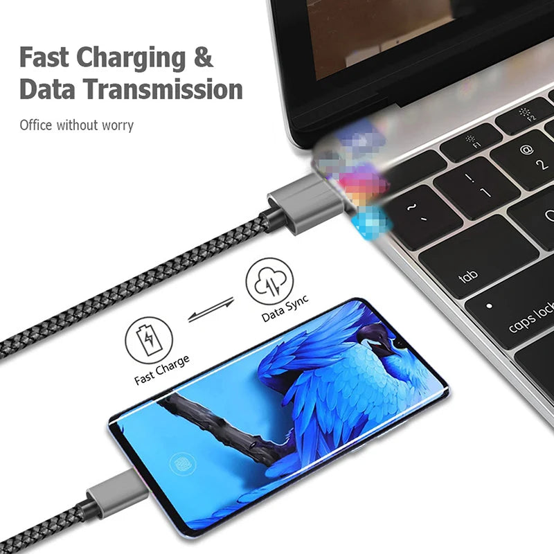 Fast Charging Micro USB Cable – Nylon Braided 2A