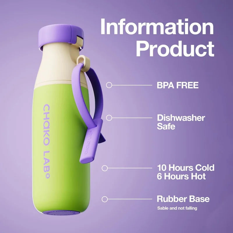 Large Capacity Thermos Bottle – Portable Straw Cup