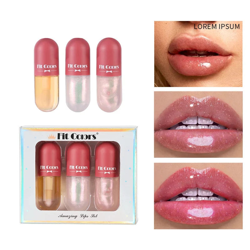 Mini Capsule Lip Oil – Color-Changing Plumping Gloss
