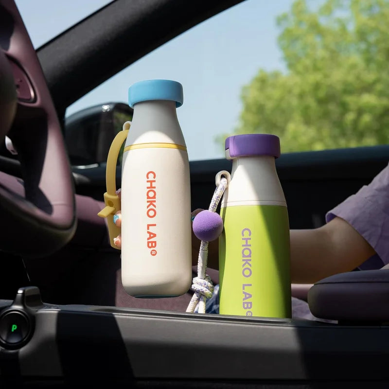 Large Capacity Thermos Bottle – Portable Straw Cup