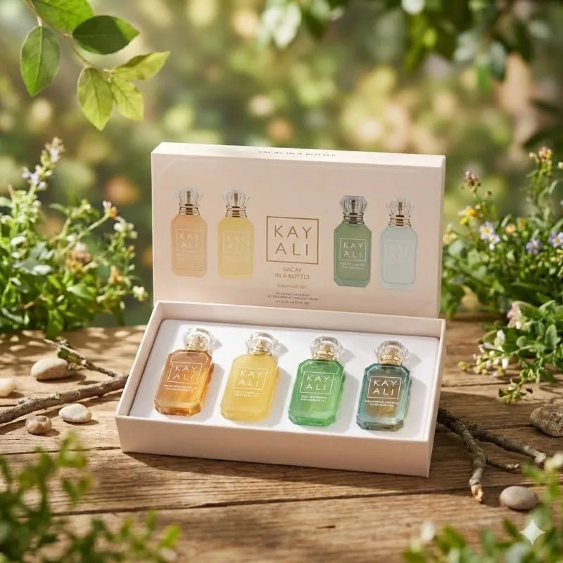 Luxury Perfume Gift Set – 4 Scents × 10ml (Floral, Musk, Vanilla & Fruity) - Astrashop