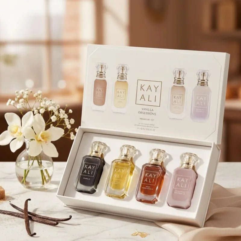 Luxury Perfume Gift Set – 4 Scents × 10ml (Floral, Musk, Vanilla & Fruity) - Astrashop