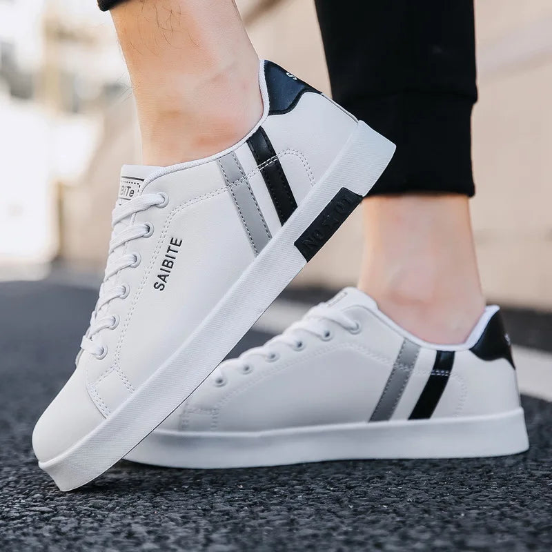 Men's Casual Skateboarding Sneakers – Breathable Flat Shoes (Sizes 39-48)