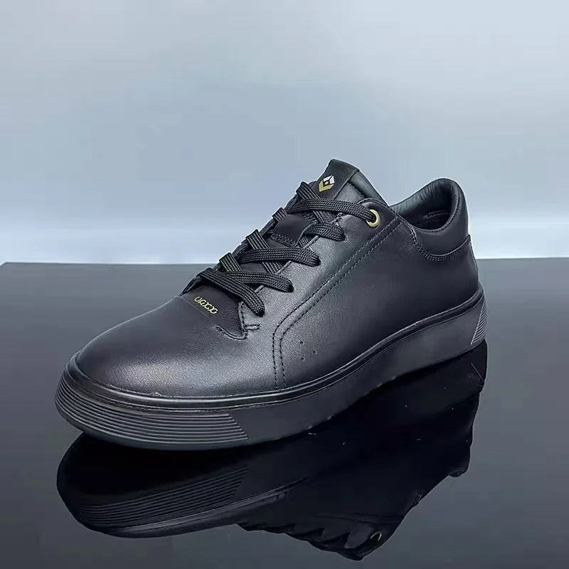 Genuine Leather Shoes Men Breathable Training Sports Outdoor Walking Sneakers Anti Slip Footwear Trainers