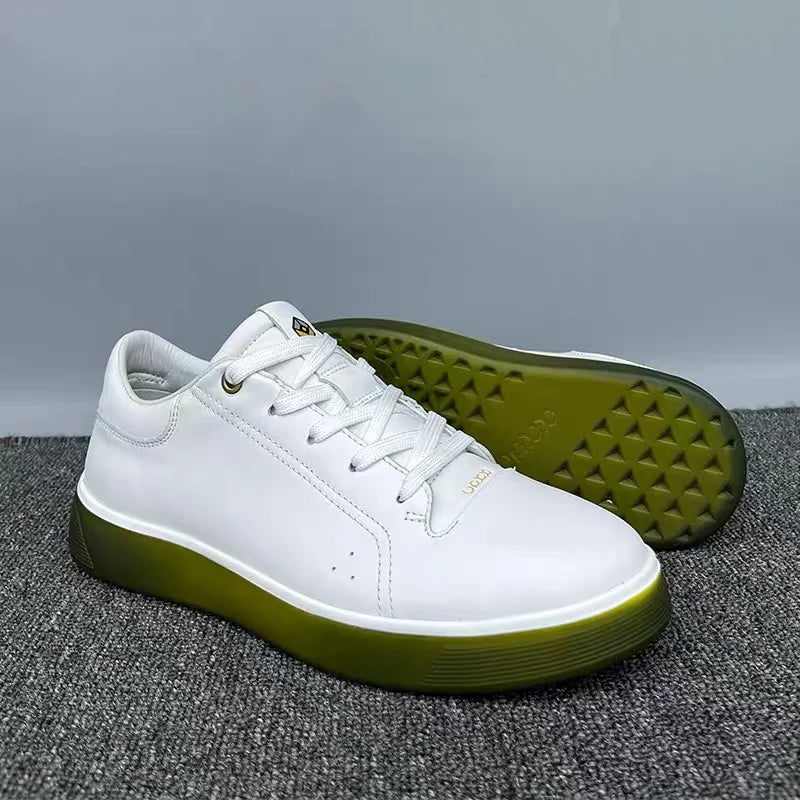 Genuine Leather Shoes Men Breathable Training Sports Outdoor Walking Sneakers Anti Slip Footwear Trainers