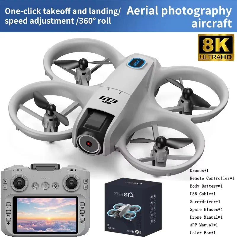 GT3 MAX 8K Drone – RC Quadcopter with HD Camera