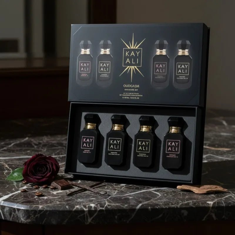 Luxury Perfume Gift Set – 4 Scents × 10ml (Floral, Musk, Vanilla & Fruity) - Astrashop
